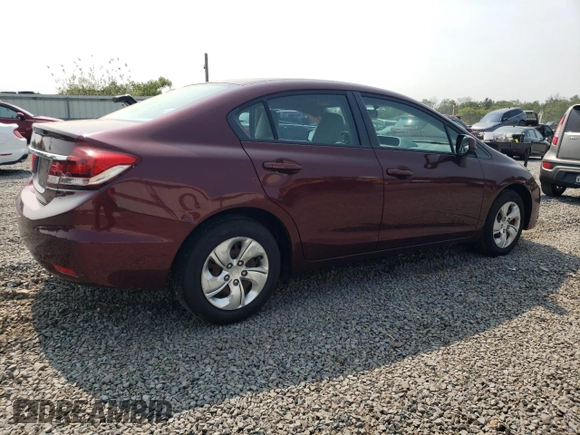 2013 Honda Civic LX z VIN 19XFB2F58DE259822, wystawiony jako Copart lot #59404415 z przebiegiem 65 523 mil mil oraz Szkoda całkowita • Salvage title. Historia ofert i sprzedaży dostępna na DreamBid. Obrazek 3.