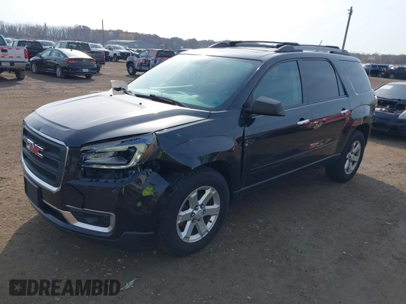2014 GMC Acadia SLE with VIN 1GKKVPKD9EJ359811, listed as a IAAI auction lot 40729300 with 175,688 mi miles and . Bid and sale history available at carsss.com. Image 2.