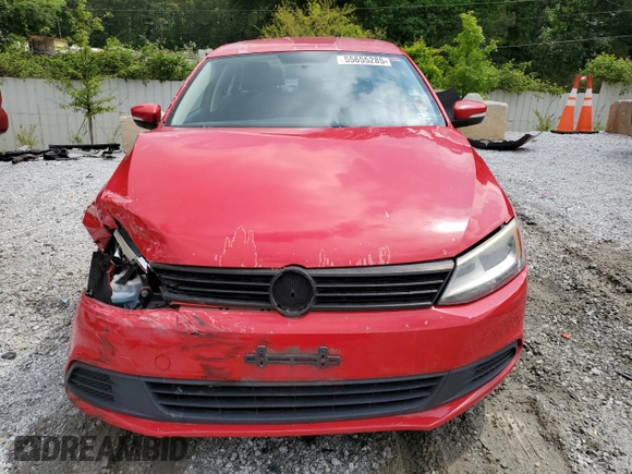 2012 Volkswagen Jetta SE with VIN 3VWDP7AJ9CM375378, listed as a Copart auction lot 55655285 with 155,475 mi miles and Salvage title. Bid and sale history available at DreamBid. Image 5.