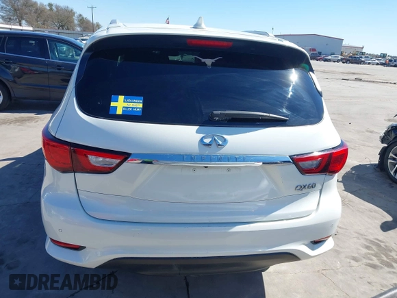 2017 Infiniti QX60 with VIN 5N1DL0MM3HC552510, listed as a IAAI auction lot 41744683 with 94,870 mi miles and . Bid and sale history available at DreamBid. Image 17.