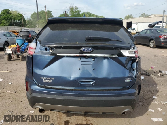 2019 Ford Edge SEL with VIN 2FMPK4J96KBB94463, listed as a Copart auction lot 56637615 with Not provided miles and Salvage title. Bid and sale history available at DreamBid. Image 6.