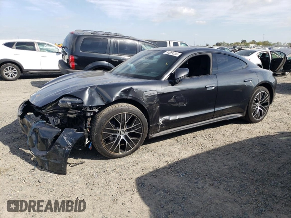 2023 Porsche Taycan with VIN WP0AA2Y18PSA16703, listed as a Copart auction lot 50559135 with 11,428 mi miles and Salvage Title. Bid and sale history available at DreamBid. Image 1.