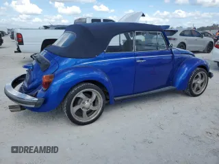 1979 Volkswagen Beetle with VIN 1592001349, listed as a Copart auction lot 76376084 with 27,250 mi miles and Salvage Title. Bid and sale history available at DreamBid. Image 3.