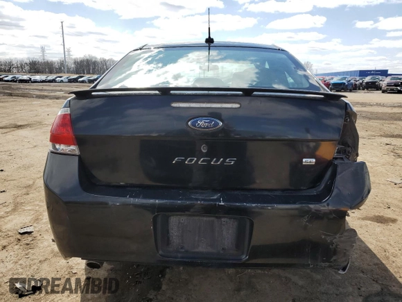 2009 Ford Focus SE with VIN 1FAHP32N39W160446, listed as a Copart auction lot 52232175 with 237,855 mi miles and Clean Title. Bid and sale history available at carsss.com. Image 6.
