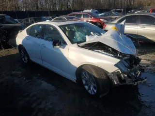 2021 Acura TLX with VIN 19UUB5F39MA011428, listed as a Copart auction lot 89101765 with 0 mi miles and Salvage Title. Bid and sale history available at carsss.com. Image 4.