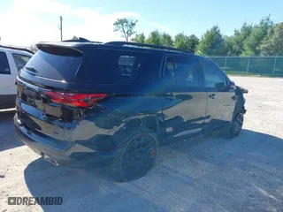 2022 Chevrolet Traverse Premier with VIN 1GNEVKKW9NJ138925, listed as a IAAI auction lot 40410544 with 34,618 mi miles. Bid and sale history available at carsss.com. Image 4.