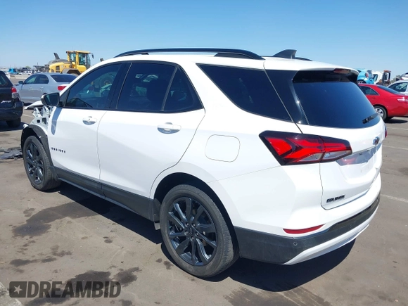 2023 Chevrolet Equinox RS with VIN 3GNAXMEG0PL111407, listed as a IAAI auction lot 41985925 with 34,283 mi miles and . Bid and sale history available at DreamBid. Image 3.