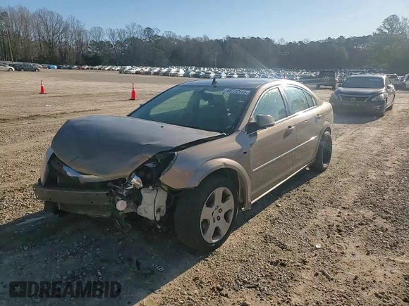 2008 Saturn Aura XE with VIN 1G8ZS57B98F256999, listed as a Copart auction lot 48772115 with 140,460 mi miles and Salvage Title. Bid and sale history available at carsss.com. Image 11.