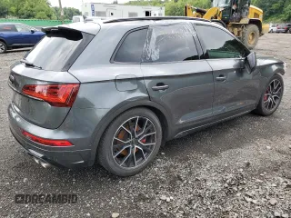 2024 Audi SQ5 Prestige with VIN WA1C4AFY9R2044000, listed as a Copart auction lot 65783364 with 6,373 mi miles and Salvage Title. Bid and sale history available at DreamBid. Image 3.