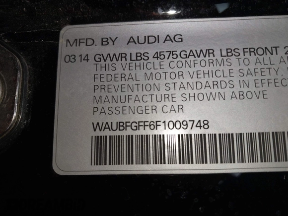 2015 Audi A3 Premium z VIN WAUBFGFF6F1009748, wystawiony jako IAAI lot #42123621 z przebiegiem 158 290 mil mil oraz . Historia ofert i sprzedaży dostępna na DreamBid. Obrazek 9.