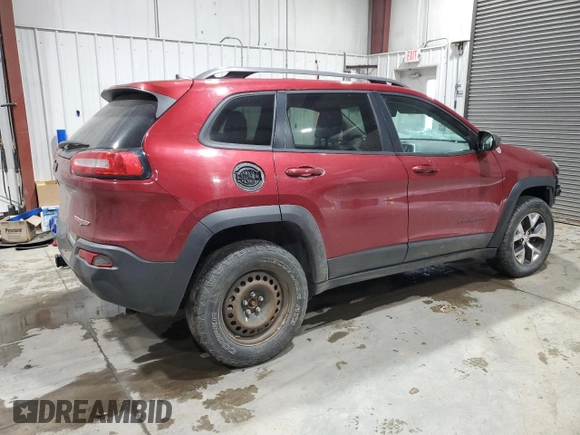 2017 Jeep Cherokee Trailhawk z VIN 1C4PJMBS4HW504142, wystawiony jako Copart lot #87918245 z przebiegiem 133 324 mil mil oraz Szkoda całkowita • Salvage title. Historia ofert i sprzedaży dostępna na DreamBid. Obrazek 3.