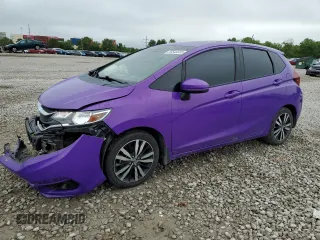 2019 Honda Fit EX with VIN 3HGGK5H80KM713711, listed as a Copart auction lot 58546835 with 68,285 mi miles and Salvage title. Bid and sale history available at DreamBid. Image 1.