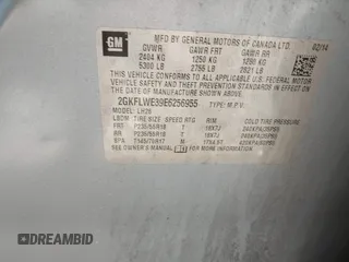 2014 GMC Terrain SLE with VIN 2GKFLWE39E6256955, listed as a IAAI auction lot 42458032 with Not provided miles and . Bid and sale history available at DreamBid. Image 9.