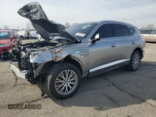 2024 Genesis GV80 with VIN KMUHBDSB8RU177515, listed as a Copart auction lot 47612285 with 35,653 mi miles and Salvage Title. Bid and sale history available at DreamBid. Image 1.