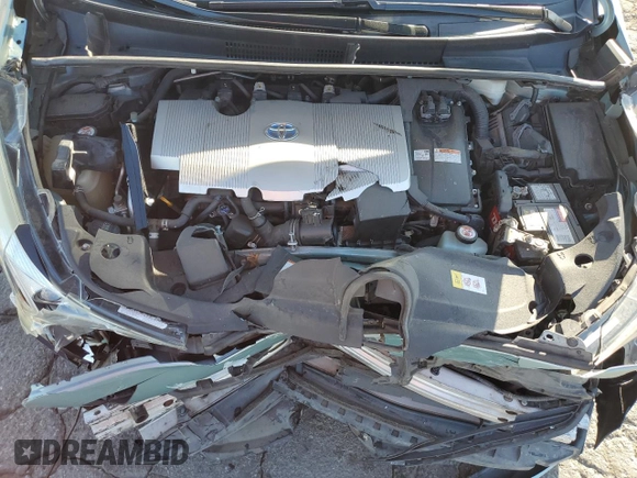 2017 Toyota Prius Two with VIN JTDKBRFU2H3025915, listed as a Copart auction lot 52765205 with 144,232 mi miles and Salvage Title. Bid and sale history available at carsss.com. Image 12.