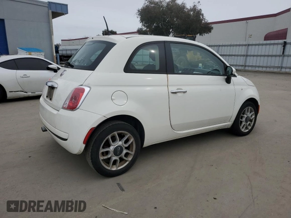 2013 FIAT 500 Pop with VIN 3C3CFFAR7DT736443, listed as a Copart auction lot 45006825 with 123,295 mi miles and Clean title. Bid and sale history available at DreamBid. Image 3.