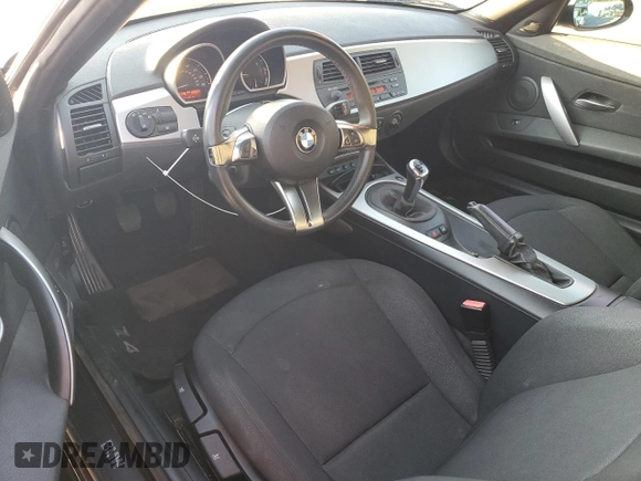 2007 BMW Z4 3.0i with VIN 4USBU33557LW60768, listed as a Copart auction lot 80969384 with 64,779 mi miles and Salvage Title. Bid and sale history available at carsss.com. Image 8.