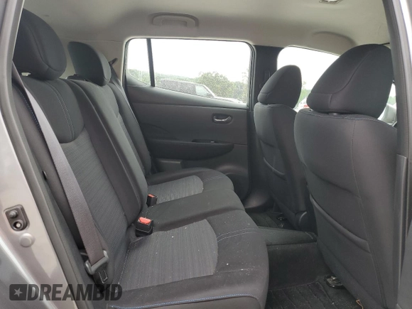 2018 Nissan LEAF SV with VIN 1N4AZ1CP1JC307031, listed as a Copart auction lot 58869215 with 99,621 mi miles and Salvage title. Bid and sale history available at DreamBid. Image 10.