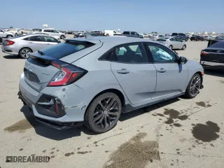 2021 Honda Civic Hatchback Sport with VIN SHHFK7H49MU411682, listed as a Copart auction lot 52366215 with 68,421 mi miles and Salvage Title. Bid and sale history available at carsss.com. Image 3.