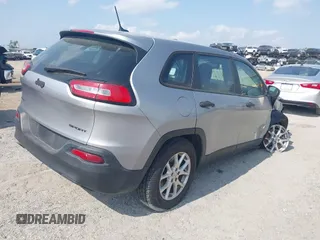 2015 Jeep Cherokee Sport with VIN 1C4PJMAB5FW533972, listed as a IAAI auction lot 41865291 with 106,063 mi miles. Bid and sale history available at carsss.com. Image 4.