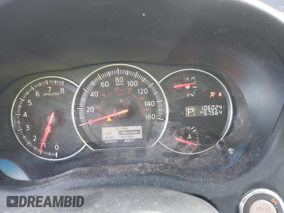 2012 Nissan Maxima SV with VIN 1N4AA5AP9CC869425, listed as a IAAI auction lot 41474671 with 106,024 mi miles and . Bid and sale history available at DreamBid. Image 7.