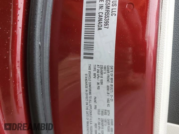 2021 Chrysler Pacifica Limited z VIN 2C4RC3GG5MR553967, wystawiony jako Copart lot #58008075 z przebiegiem 81 975 mil mil oraz Szkoda całkowita • Salvage title. Historia ofert i sprzedaży dostępna na DreamBid. Obrazek 13.