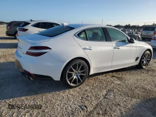 2023 Genesis G70 2.0T with VIN KMTG34TA7PU122859, listed as a Copart auction lot 75442774 with 20,359 mi miles and Non Repairable. Bid and sale history available at carsss.com. Image 3.