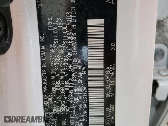 2014 Lexus RX 350 z VIN 2T2ZK1BA1EC142606, wystawiony jako Copart lot #59880075 z przebiegiem 156 051 mil mil oraz Szkoda całkowita • Salvage title. Historia ofert i sprzedaży dostępna na DreamBid. Obrazek 14.