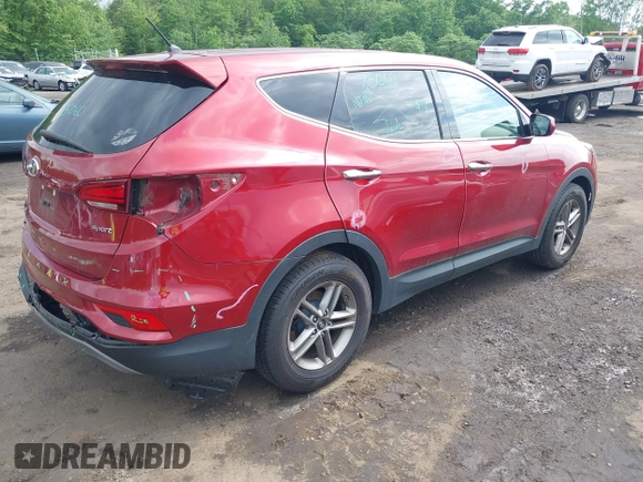 2018 Hyundai Santa Fe 2.4L with VIN 5XYZT3LB3JG541780, listed as a IAAI auction lot 42384065 with 96,754 mi miles and . Bid and sale history available at DreamBid. Image 4.