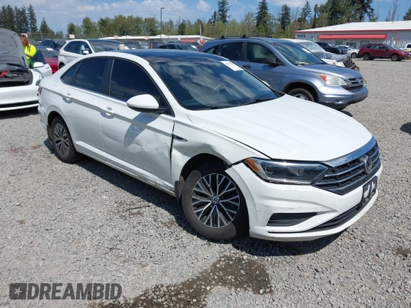 2019 Volkswagen Jetta SEL z VIN 3VWE57BU1KM111170, wystawiony jako IAAI lot #42179819 z przebiegiem 92 300 mil mil oraz . Historia ofert i sprzedaży dostępna na DreamBid. Obrazek 1.