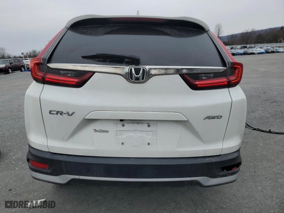 2021 Honda CR-V EX-L with VIN 2HKRW2H85MH677985, listed as a Copart auction lot 46874235 with 56,267 mi miles and Salvage Title. Bid and sale history available at carsss.com. Image 6.