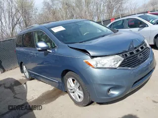 2012 Nissan Quest SL with VIN JN8AE2KP2C9031282, listed as a IAAI auction lot 41868868 with 179,819 mi miles. Bid and sale history available at carsss.com. Image 1.