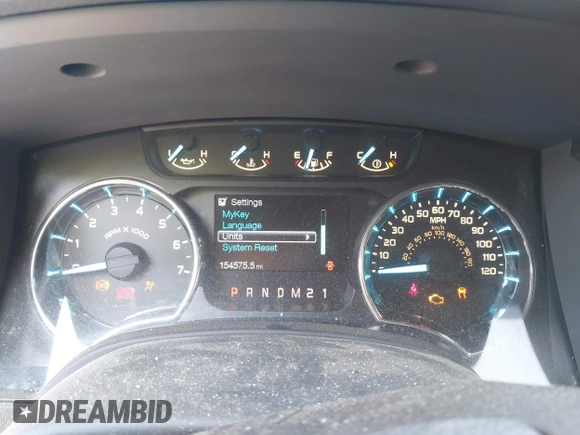 2011 Ford F-150 XLT with VIN 1FTFW1ET1BFC15033, listed as a IAAI auction lot 42585228 with 154,575 mi miles and . Bid and sale history available at DreamBid. Image 7.