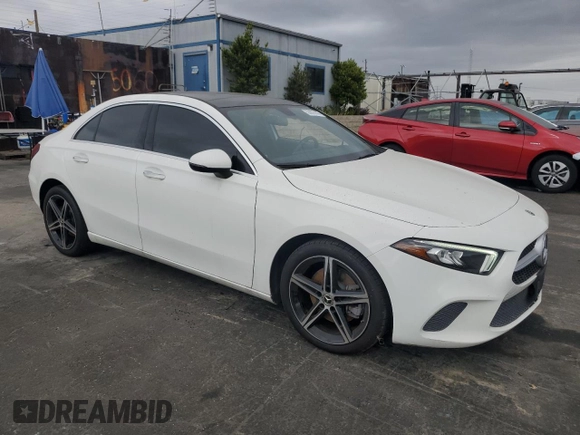 2021 Mercedes-Benz A 220 with VIN W1K3G4EB9MJ316934, listed as a Copart auction lot 53976145 with 37,131 mi miles and Salvage title. Bid and sale history available at DreamBid. Image 4.