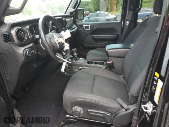 2021 Jeep Gladiator Sport S with VIN 1C6JJTAG4ML583148, listed as a Copart auction lot 59790835 with 48,623 mi miles and Salvage title. Bid and sale history available at DreamBid. Image 7.