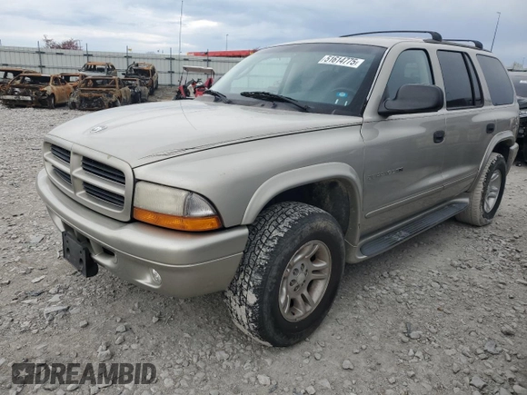 2001 Dodge Durango with VIN 1B4HS28Z71F564624, listed as a Copart auction lot 51614775 with 170,847 mi miles and Clean title. Bid and sale history available at DreamBid. Image 1.