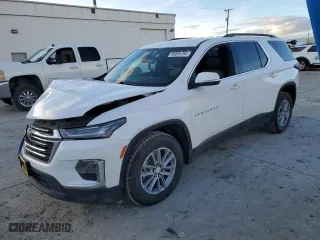 2022 Chevrolet Traverse LT Leather with VIN 1GNEVHKW6NJ105044, listed as a Copart auction lot 86895754 with 0 mi miles and Salvage Title. Bid and sale history available at carsss.com. Image 1.
