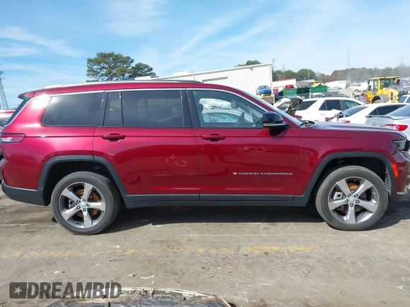 2021 Jeep Grand Cherokee Limited with VIN 1C4RJKBG8M8205423, listed as a IAAI auction lot 41771372 with 63,548 mi miles and . Bid and sale history available at DreamBid. Image 13.