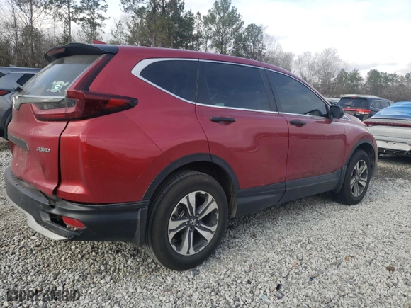 2020 Honda CR-V LX with VIN 5J6RW2H29LL014760, listed as a Copart auction lot 42214935 with 88,602 mi miles and Salvage Title. Bid and sale history available at carsss.com. Image 3.