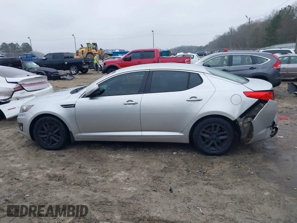 2013 Kia Optima LX with VIN KNAGM4A7XD5337481, listed as a IAAI auction lot 41195440 with 118,116 mi miles. Bid and sale history available at carsss.com. Image 14.