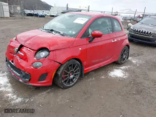 2015 FIAT 500 Abarth with VIN 3C3CFFFH7FT607881, listed as a IAAI auction lot 41738612 with 69,061 mi miles. Bid and sale history available at carsss.com. Image 17.