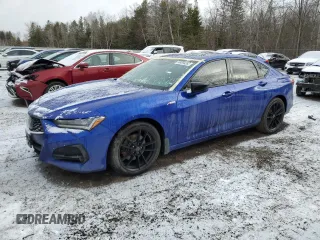 2021 Acura TLX w/A-Spec Package with VIN 19UUB6F52MA802682, listed as a Copart auction lot 48004285 with 0 mi miles and Clean Title. Bid and sale history available at carsss.com. Image 1.