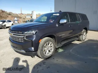 2023 Chevrolet Suburban Premier with VIN 1GNSCFKD5PR394675, listed as a Copart auction lot 49641395 with 56,946 mi miles and Salvage Title. Bid and sale history available at carsss.com. Image 1.