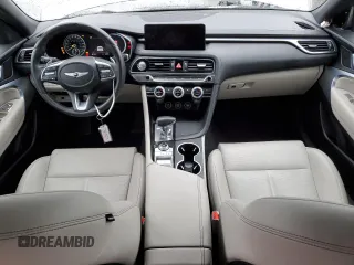 2023 Genesis G70 2.0T with VIN KMTG34TA5PU129311, listed as a Copart auction lot 43329385 with 34,917 mi miles and Non Repairable. Bid and sale history available at DreamBid. Image 8.
