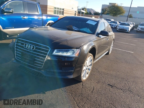 2017 Audi A8 L with VIN WAU44AFD5HN009133, listed as a IAAI auction lot 41352816 with 121,413 mi miles. Bid and sale history available at carsss.com. Image 18.
