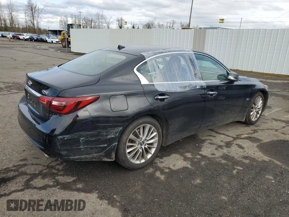 2018 Infiniti Q50 3.0t LUXE with VIN JN1EV7AR3JM444404, listed as a Copart auction lot 48732565 with 42,118 mi miles and Salvage Title. Bid and sale history available at carsss.com. Image 3.