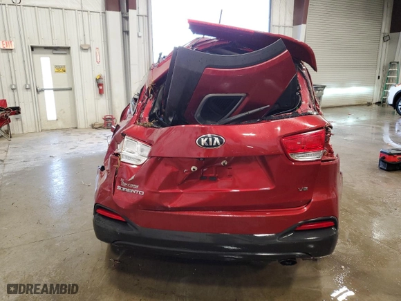 2018 Kia Sorento LX V6 with VIN 5XYPG4A52JG347000, listed as a Copart auction lot 51429545 with 0 mi miles and Non Repairable. Bid and sale history available at carsss.com. Image 6.