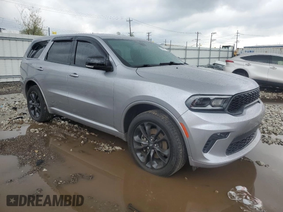 2021 Dodge Durango GT Plus with VIN 1C4RDJDG1MC611409, listed as a Copart auction lot 55362375 with 58,846 mi miles and Salvage title. Bid and sale history available at DreamBid. Image 4.