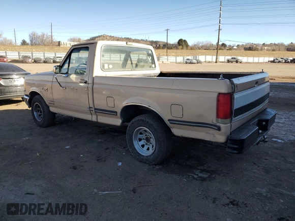 1990 Ford F-150 "S" with VIN 1FTDF15Y9LNA50360, listed as a Copart auction lot 89195765 with 88,604 mi miles and Clean Title. Bid and sale history available at carsss.com. Image 2.
