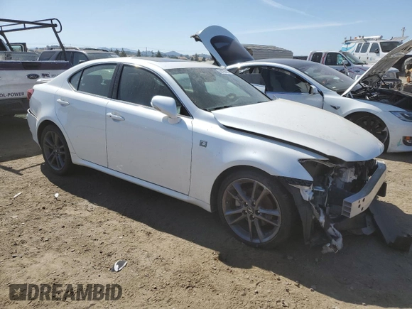 2013 Lexus IS 250 with VIN JTHBF5C2XD5191502, listed as a Copart auction lot 58198485 with 126,468 mi miles and Clean title. Bid and sale history available at DreamBid. Image 4.